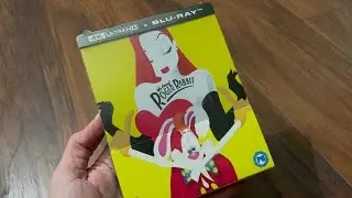 Who Framed Roger Rabbit Disney 4K UltraHD Blu-ray Zavvi Steelbook unboxing