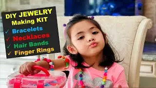 Fun and Easy DIY, Colorful Snap on Jewelry making Kit for kids  #toysreview #forkids #kidsplay