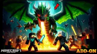 How to Add Epic Dragons to our Minecraft Survival World || Download and Install Dragon Mod in MCPE