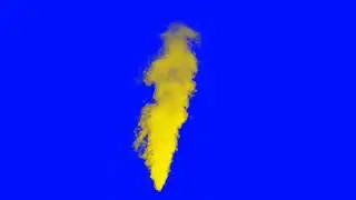 Yellow Smoke effect blue screen free download ( no copyright )