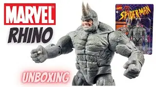 Marvel Legends Series Retro Spider-Man Rhino Action Figure Unboxing