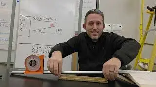 Setting up for a physics tracker video (acceleration lab)