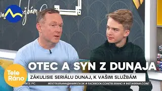 Krištof Kelíšek a jeho otec Peter - odkrývajú zákulisie seriálu Dunaj, k vašim službám | Teleráno