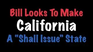 Bill Looks To Make California A Shall Issue State