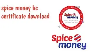 Spice Money Certificate  Download ! Spice money identify card