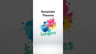 Remainder Theorem | D&E's Edu Corner | Samples #maths #education #polynomials #fyp