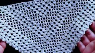 Crochet knitting house tv ch&acirc;le triangle au crochet facile pour d&eacute;butants/crochet shawl/ch&acirc;le facile
