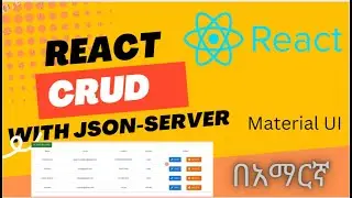 React CRUD project with JSON server | material UI | AXIOS | Redux