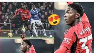Kobbie Mainoo performance Vs Everton (Short Highlights) = 😍🥰🥰