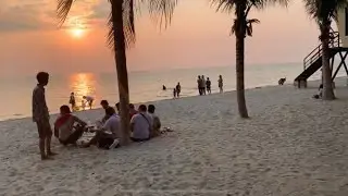 Bang Saen Thailand-Beach Scenes
