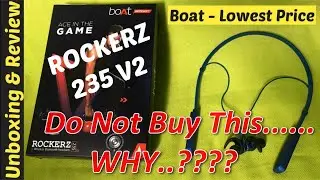 Boat Rockertz 235v2 Wireless Bluetooth Headsets-Unboxing | Review,Real Sound Test | Redmi Back Cover