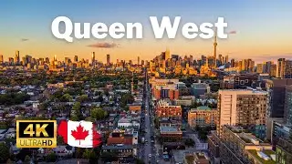Toronto from Above: 4K Drone Views - Queen West 🚁🏙️