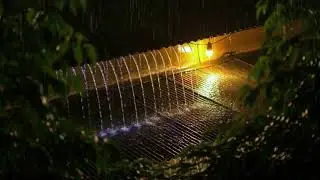 Just me and a midnight downpour — the roof runoff rhythm helps me drift off soon, Deep Sleep Rain