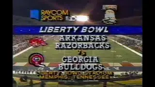 1987 Liberty Bowl Arkansas vs Georgia No Huddle