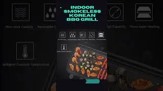 Smokeless Korean BBQ Grill #kitchenappliances#bbqkoreangrill#korean tablebbq#tablegrillforkoreanbbq