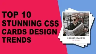 Top 10 Stunning Css Cards Design With Animations And Effects | Html Css And Javascript