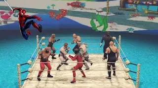 royal rumble water pool full match wwe 2k23.