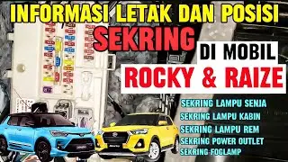 Informasi letak dan kode sekring Daihatsu Rocky /Toyota Raize