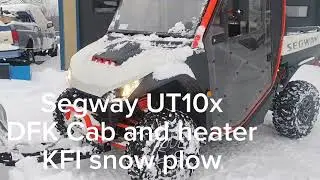 Segway UT10X with a KFI PRO plow vs Snow Storm.... And some Sheep