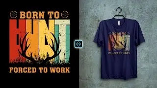 Vintage Hunting T-Shirt Design for Teespring | T-Shirt Design Photoshop Tutorial