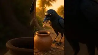 The Clever Crow#cartoon #trending #shortsfeed #animals #ai #shorts #crow