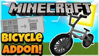 How to Make a BIKE in Minecraft! (BMX, Cruiser & Mountain) - Bicycle Craft Addon! [MCPE/Bedrock]