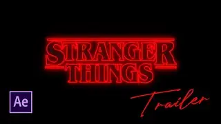 Stranger things title animation tutorial trailer||after effects||coming soon