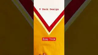 Perfect V-Neck Every Time🔥! Sewing Hack for Beginners! #sewingtricks #vneck #sewingtips
