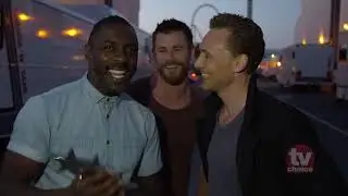 Tom Hiddleston's Best Actor Award Gatecrashed by Idris Elba and Chris Hemsworth | TV Choice Awards