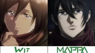 WIT vs MAPPA Character Design Comparison | Attack On Titan S4