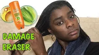 GARNIER FRUCTIS DAMAGE ERASER DEMO & REVIEW | Just Ash