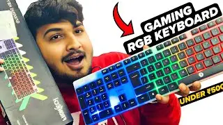 Best Budget RGB Gaming Keyboard 🔥 Frontech KB-0042 Keyboard Review ⚡ Under ₹500 😱 