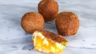 Cheese Stuffed Potato Balls - Papas Rellenas de Queso