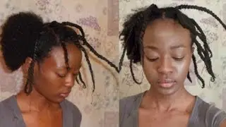 How To Stretch Natural Hair Using Thread *No Heat*