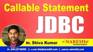 JDBC Tutorials | Callable Statement in JDBC | Advanced Java | Mr.Shiva Kumar