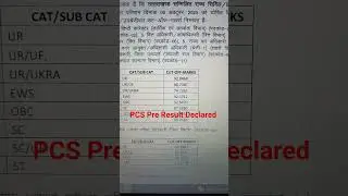 UKPSC Pre Result Declared