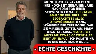 Während ihrer Hochzeit zog meine Tochter einen Zettel aus ihrem Brautstrauß und reichte mir: „Papa…“