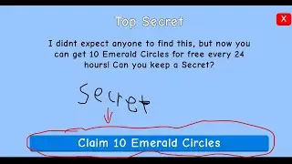 Easy Tutorial For FREE DAILY Emerald Circles (INSANELY OP!)