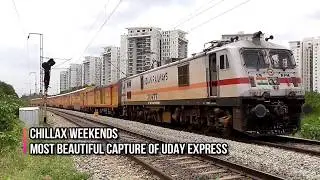 UDAY EXPRESS TAKING SPECTACULAR CURVE | सबसे सुंदर रेलवे की सवारी | DOUBLE DECKER | INDIAN RAILWAYS