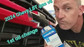 2024 Chevy Silverado 2500 HD L8T gas engine oil change 1st one, how to, what you need, I show you!