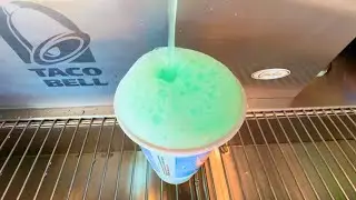 Getting Mountain Dew Baja Blast, Pepsi, Mug Root Beer, Dr. Pepper at Taco Bell Soda Fountain Machine