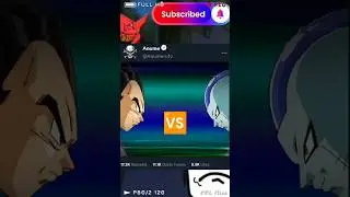 vegeta vs frost full power no limits #anime #goku