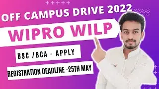Wipro Wilp Hiring 2022 | Latest Off Campus Drive | Fresher | Jobs | Apply now | Registration | Alert