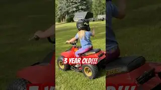 3 Y/O ABSOLUTELY RIPPIN ON HER ATV! #northernmichigan #learning #teaching #growingup #atv #suzuki