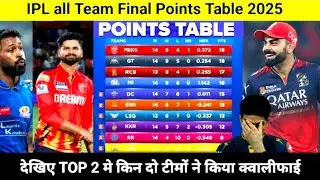 IPL Points Table 2025 Today 28 May | RCB vs LSG after IPL match points table | IPL 2025 TOP 2 Team