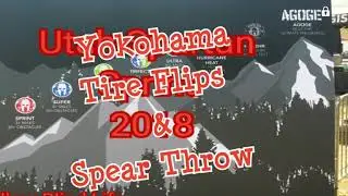 Yokohama Tire Flips & Spear Throw Obstacles Utah Spartan Sprint Race Sunday July 29, 2018