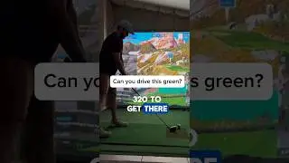 Pretending I can drive greens in my simulator #virtualgolf