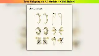 ANDYWEN 925 Sterling Silver Gold Tiger Gold Earrings Rainbow CZ Circle Round Hoops Summer Loops