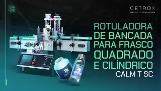 Rotuladora de Bancada para Frasco Quadrado e Cil&iacute;ndrico CALM T SC
