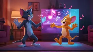 Tom and Jerry Dance Party Song 🎶 | Funny Kids Poem | Happy Music Cartoon for Children